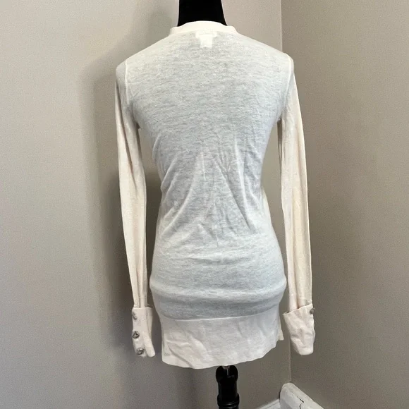 Club Monaco Cream Cashmere Cardigan sz XS - Picture 4 of 13